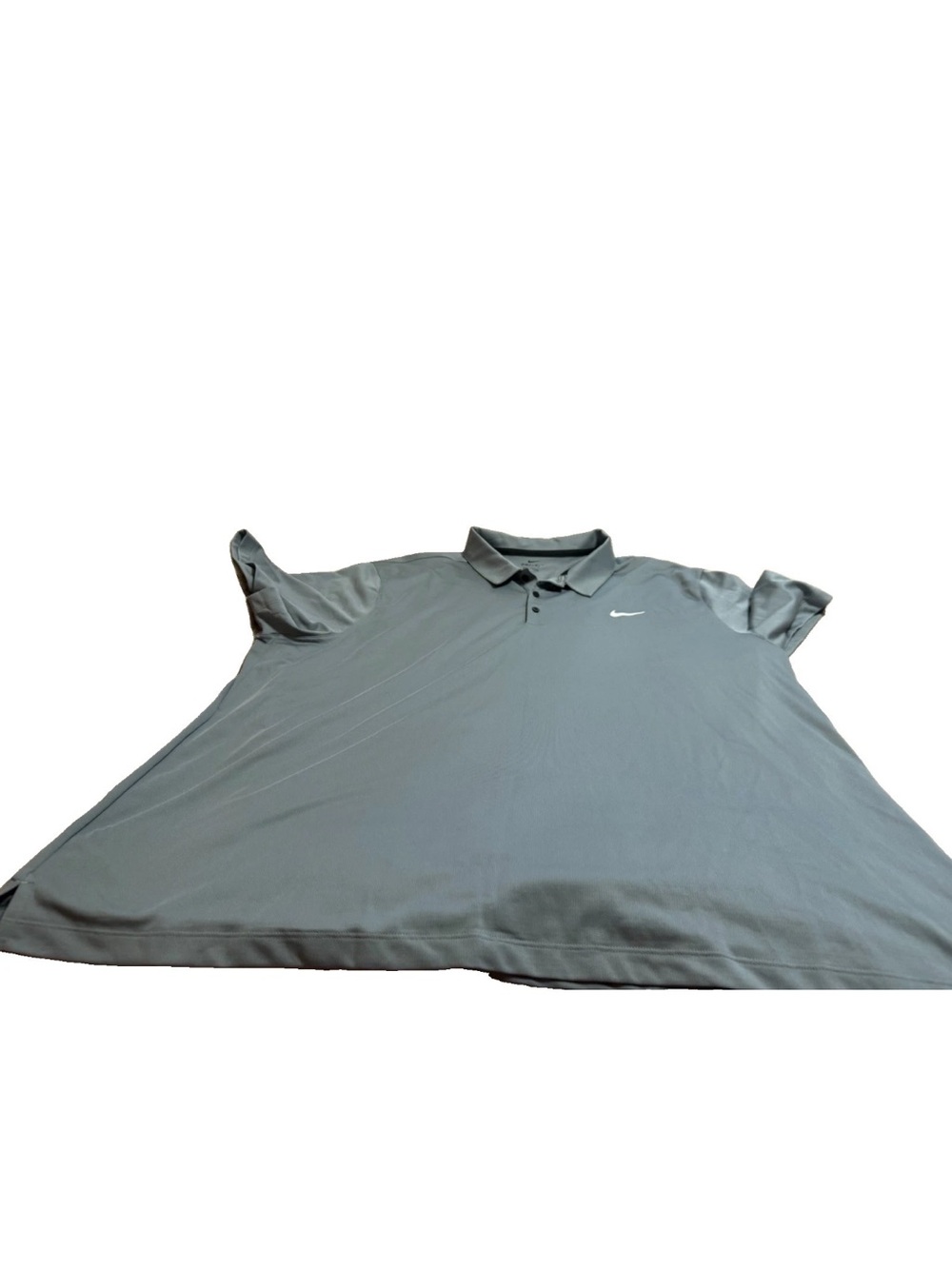 Nike Dri Fit Mens Grey Short Sleeve Polo! 4XL